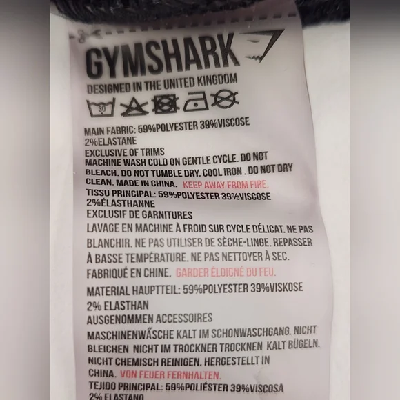 Gymshark Cropped‎ Pullover Top Women’s Size Large Ribbed Long Sleeves Black - Picture 4 of 4